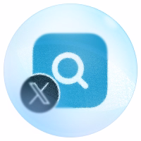 X Search Explorer logo